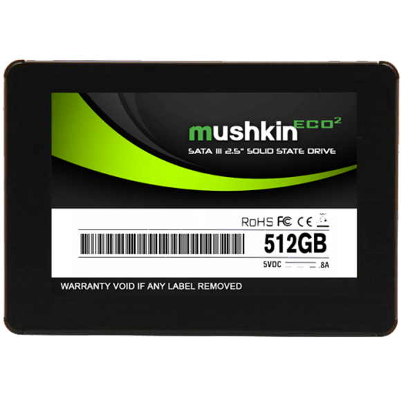 Mushkin Enhanced ECO2 2.5" 512GB Internal Solid State Hard Drive SSD MKNSSDEC512GB