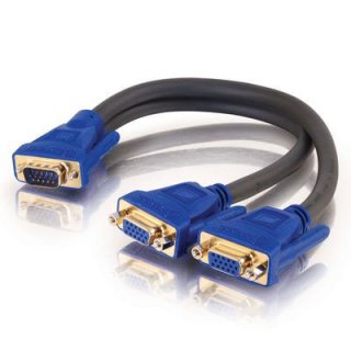 C2G Ultima HD15 Male to Two Female SXGA Monitor Y-Cable