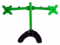 MonMount Dual Green Monitor Stand for VESA LCD Monitors