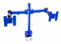 Monmount Lcd-194Bl Dual Monitor Stand Mount - Holds Up To 24" Lcd Monitors - Blue Color