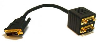 Monoprice DVI-I Male to Dual SVGA Female Splitter Adapter