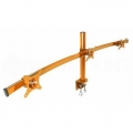 Monmount LCD-2230-ORG Orange Curved Triple LCD Monitor Arm Mount