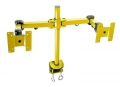 Dual Lcd Monitor Stand Desk Clamp Holds Up To 24" Lcd Monitors - Lcd-194Y - Yellow Color