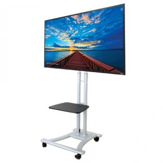 MonMount LCD-8620A Mobile TV Cart for LCD/Plasma and LED TV's - For 27"- 60" Screens - Silver