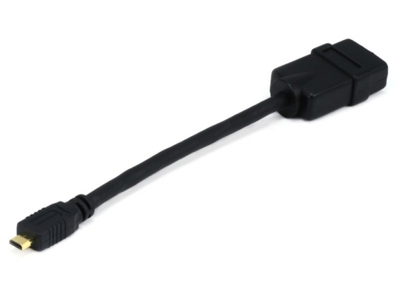 Monoprice 6 Inch HDMI Micro Male to HDMI Female Adapter