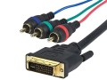 Monoprice 2704 12ft DVI-I to 3 RCA Component Video Cable (DVI-I 3-RCA)