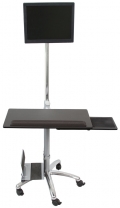 MonMount PC-130A Mobile Computer Cart on Wheels