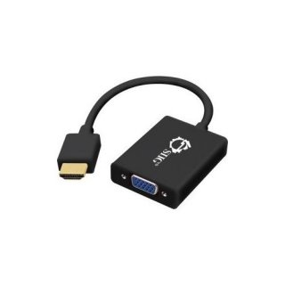 SIIG CE-H22311-S1 Aluminum HDMI to VGA Adapter Converter with Audio