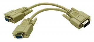 C2G 25246 8" Male VGA to Dual Female VGA Y-Splitter Cable
