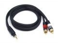 Monoprice 3 Foot Premium 3.5mm Stereo Male to 2RCA Male 22AWG Cable