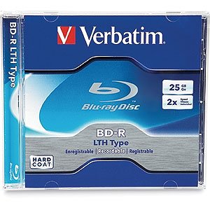 Verbatim 96569 25GB 2X BD-R LTH Single Blank Blu-Ray Disk