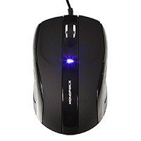 MonoPrice 9254 Soft Touch 3-Button Optical Mouse - Black