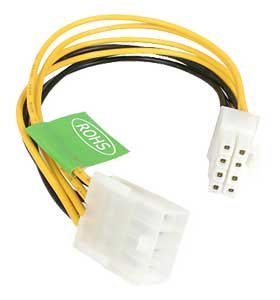 StarTech Model EPS8EXT 8" EPS 8 Pin Power Extension Cable