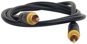 GoldX GPAV-Y-03 3 Foot DataPlus Composite M/M RCA Video Cable