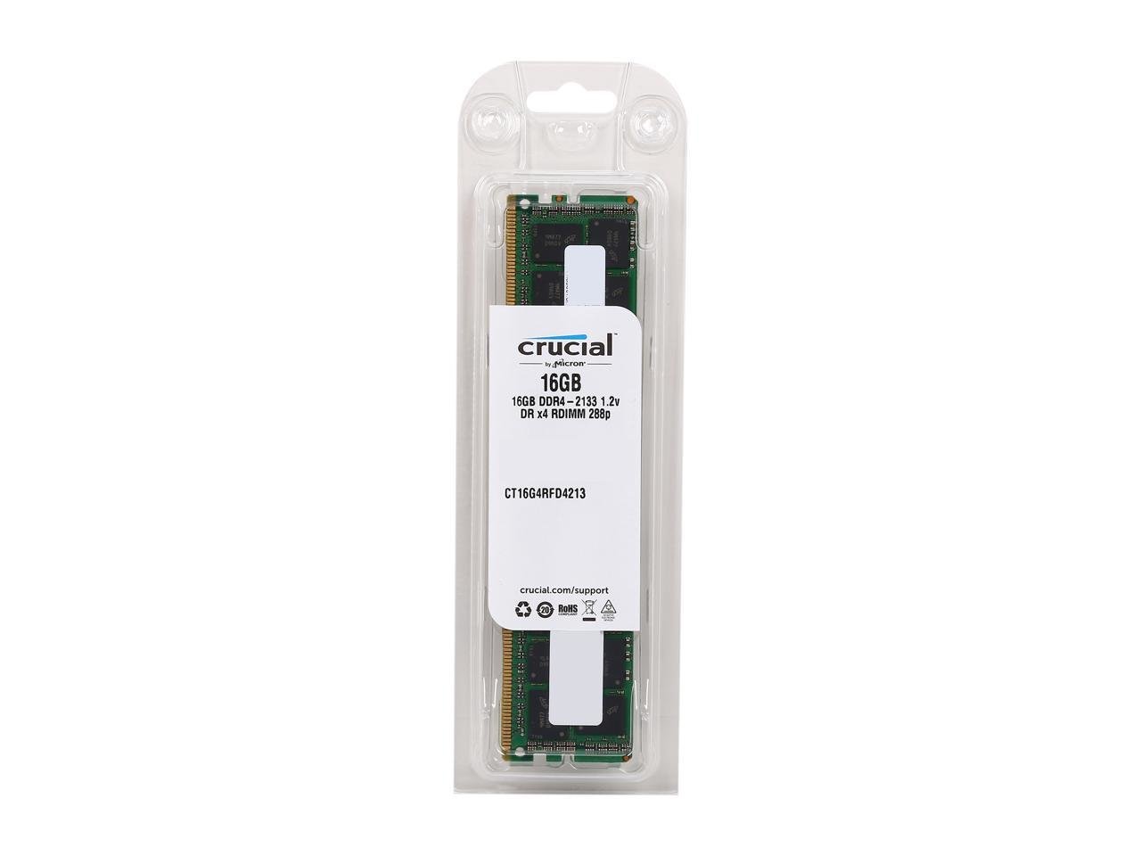 Crucial - 16GB (1 x 16GB) Registered DDR4 2133MHz Memory CT16G4RFD4213