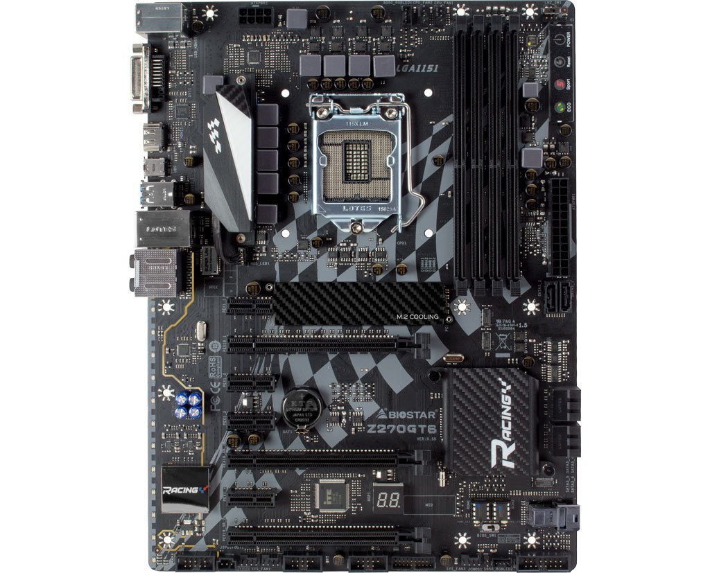 BIOSTAR Z270GT6 LGA 1151 Intel Z270 HDMI SATA 6Gb/s USB 3.0 ATX Motherboard