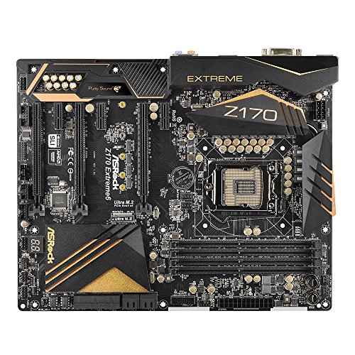 ASRock Z170 Extreme6 LGA 1151 Intel Z170 HDMI SATA 6Gb/s USB 3.1 USB 3.0 ATX Intel Motherboard