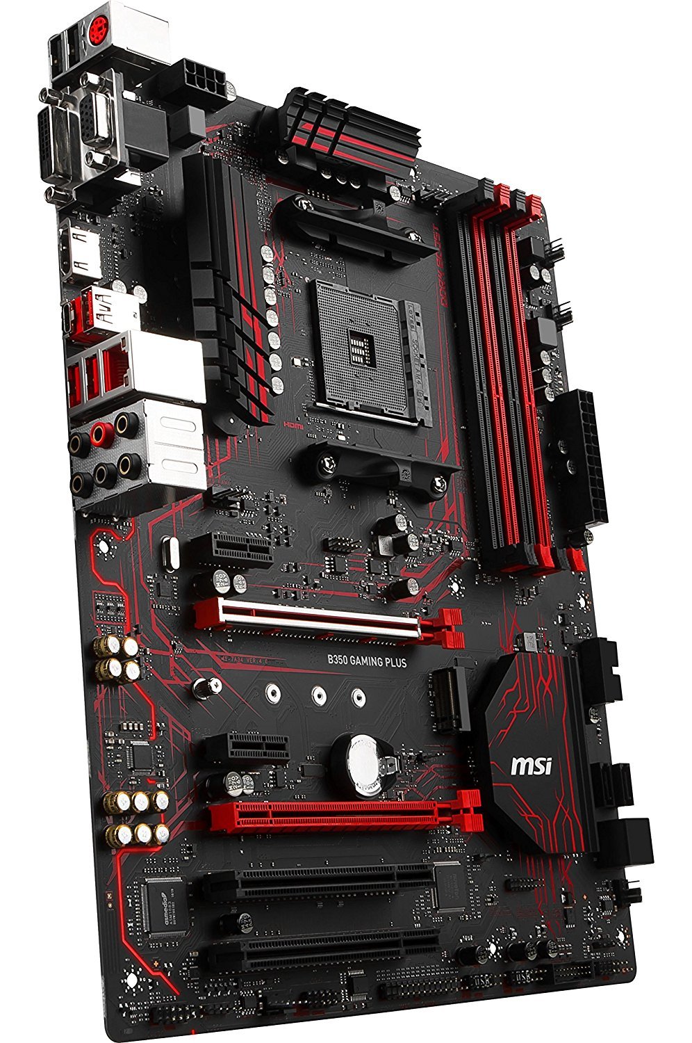 MSI B350 GAMING PLUS AM4 AMD B350 SATA 6Gb/s USB 3.1 HDMI ATX AMD Motherboard
