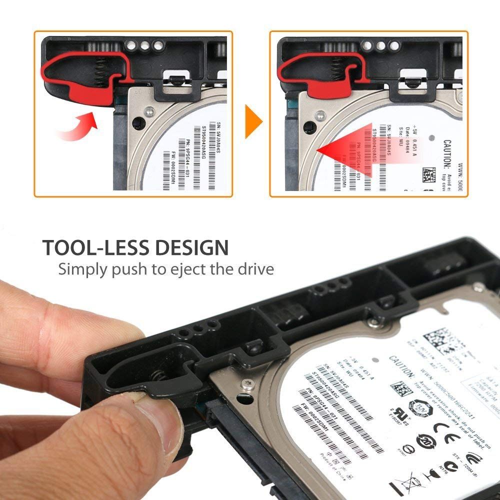 ICY DOCK EZ-Fit Lite MB290SP-1B (with SATA Cable) Dual 2.5 HDD & SSD Light Weight Mounting Bracket for Internal 3.5 Drive Bay