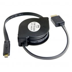 Syba 4 Foot Self-Retracting HDMI to Micro-HDMI Cable