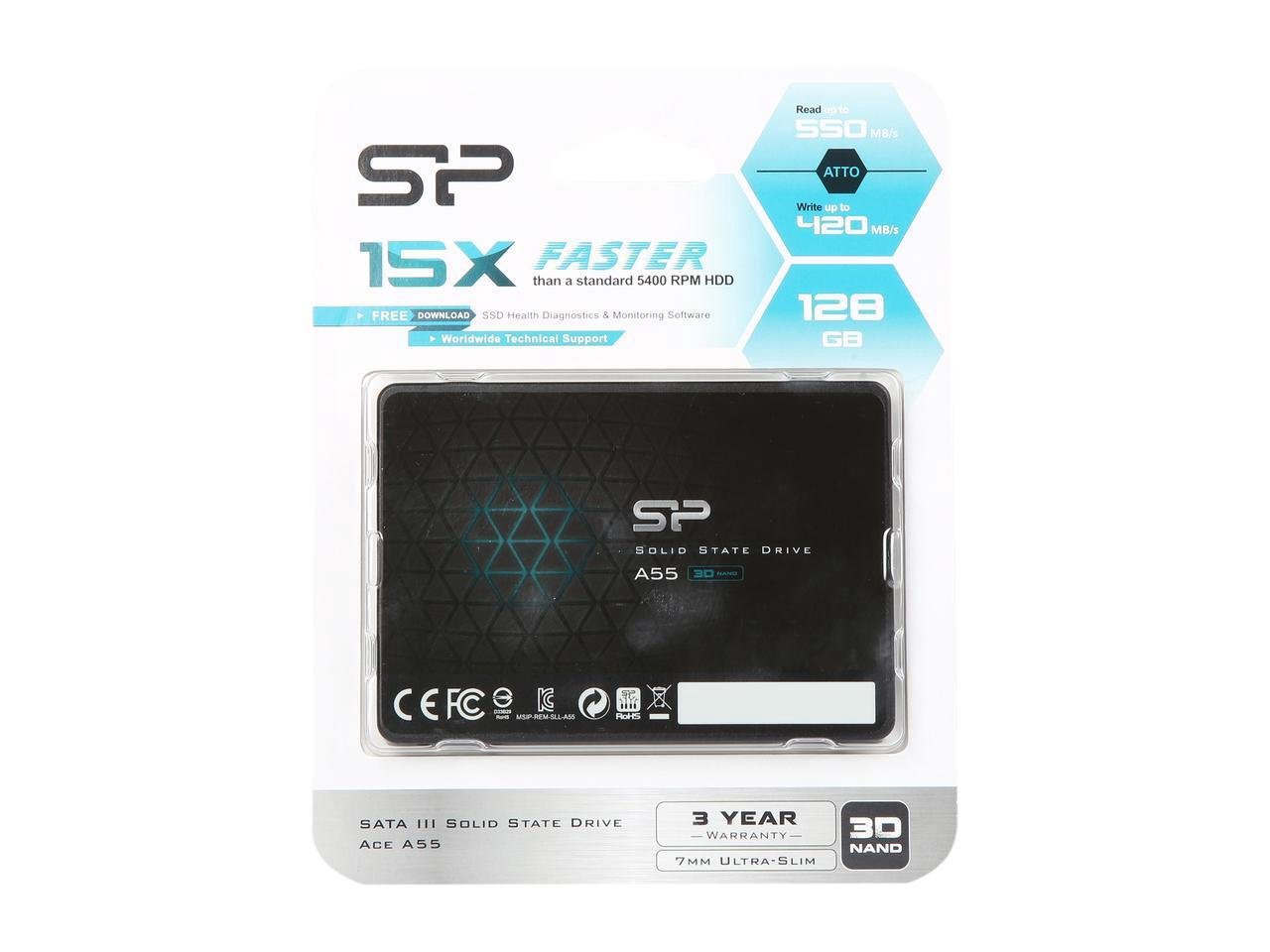 Used Silicon Power Ace A55 256GB SATA III 2.5